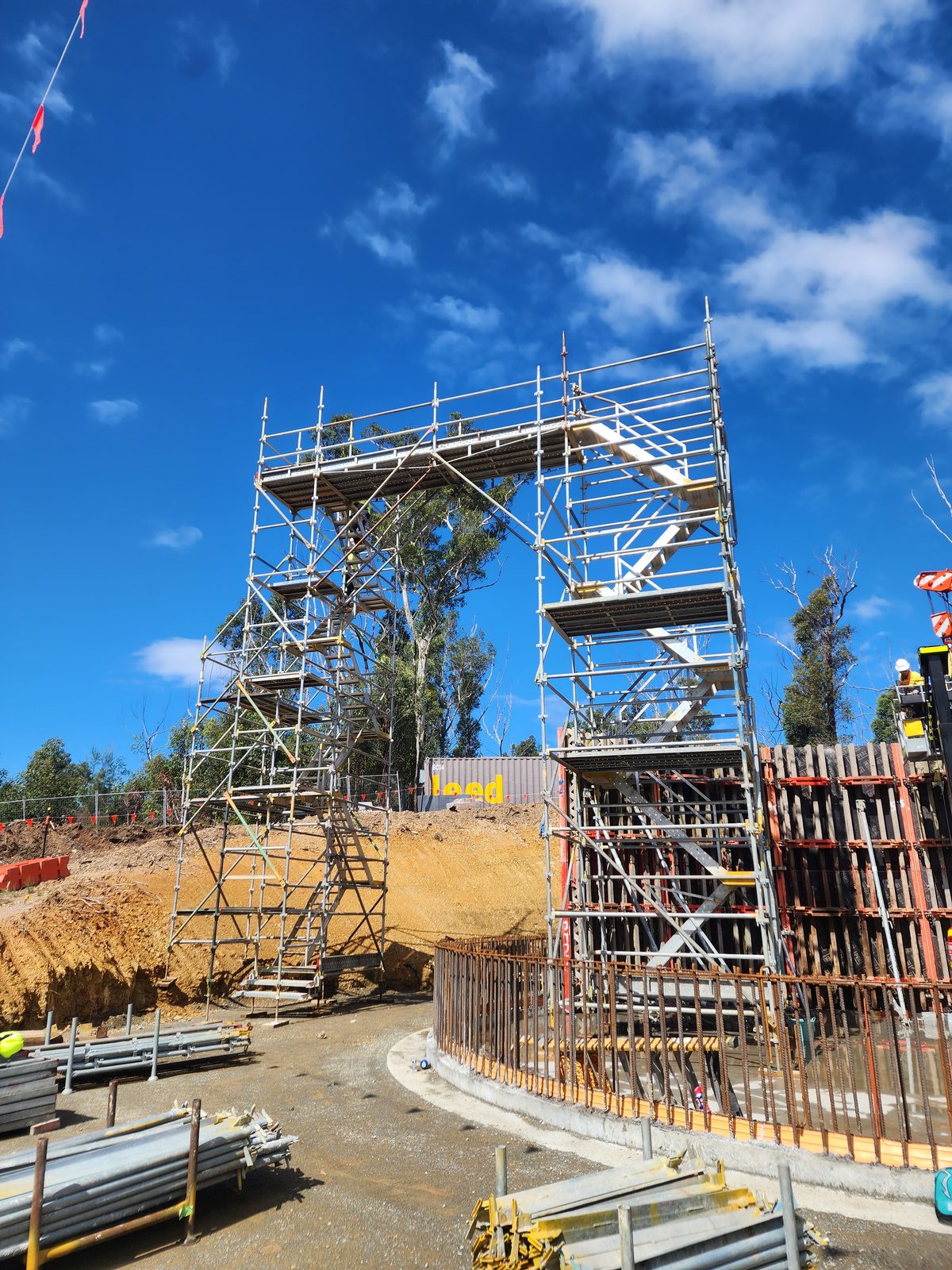 Infinite Scaffolding stair access tower on a South Coast job